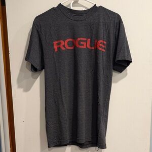 Rogue Men's Charcoal Tee with Red Logo